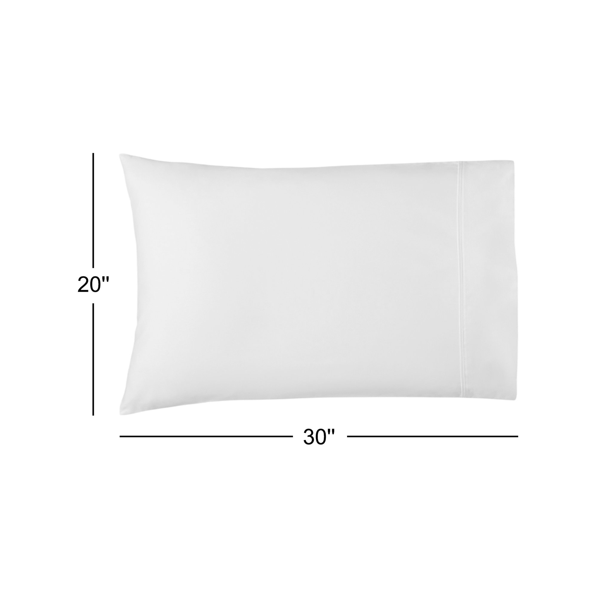 Hayward Egyptian-Quality Cotton Sateen Pillowcase Set, Sand, Standard - 2 Standard Pillowcases