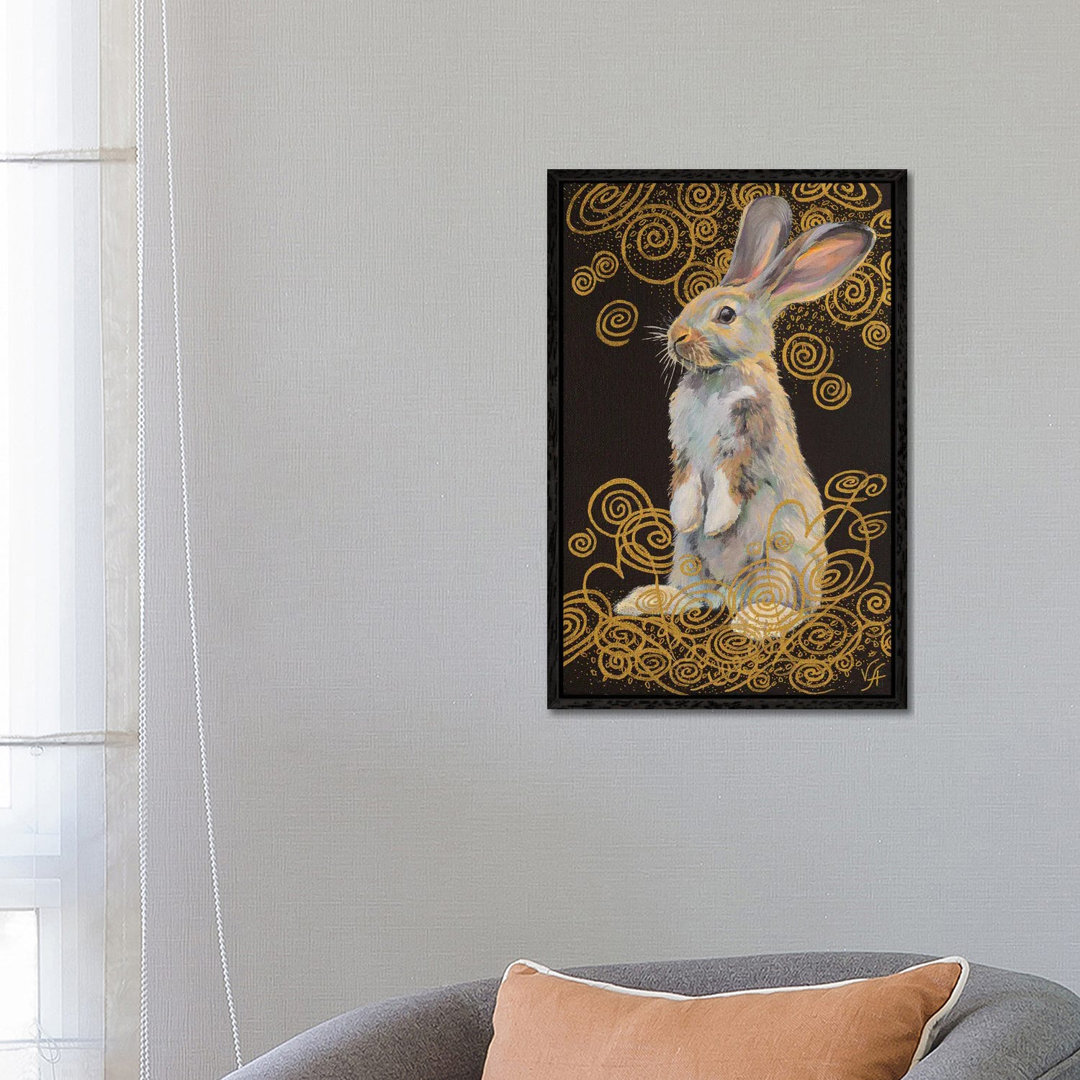 Stehender Hase von Alona Vakhmistrova - Galerie-verpackte Leinwand Giclée auf Leinwand