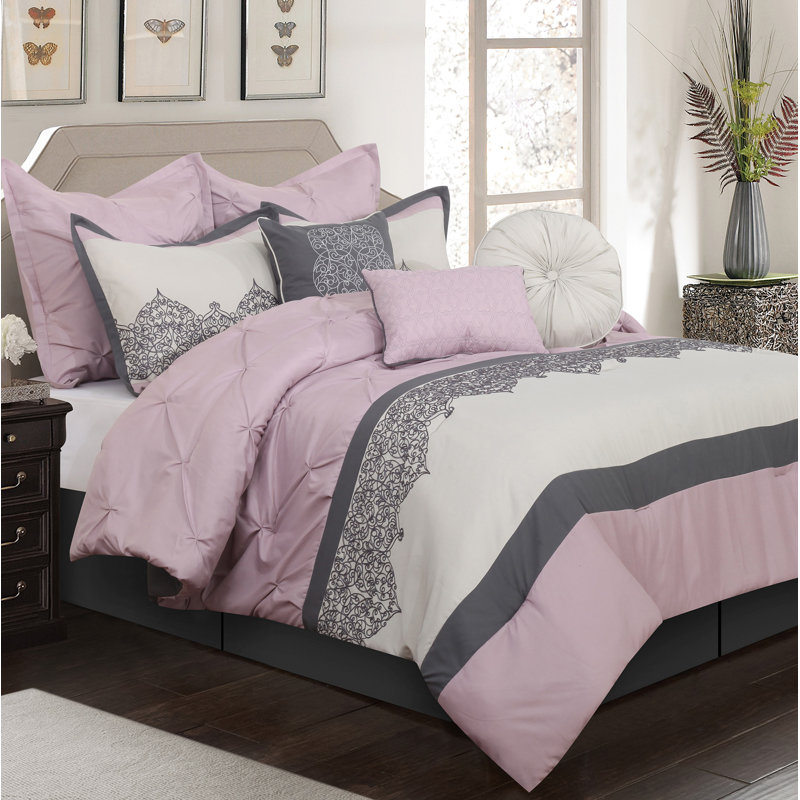 Claudette Comforter Set, California King Comforter + 6 Additional Pieces