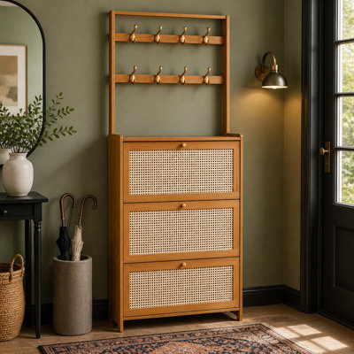 16 - Pair Shoe Storage Cabinet