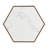Hexagonal Rustic Retro Wood Coffee Table-687630959