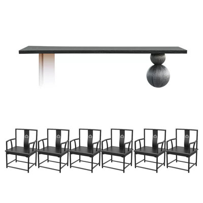 Ensemble de table de salle à manger en bois de frêne massif
