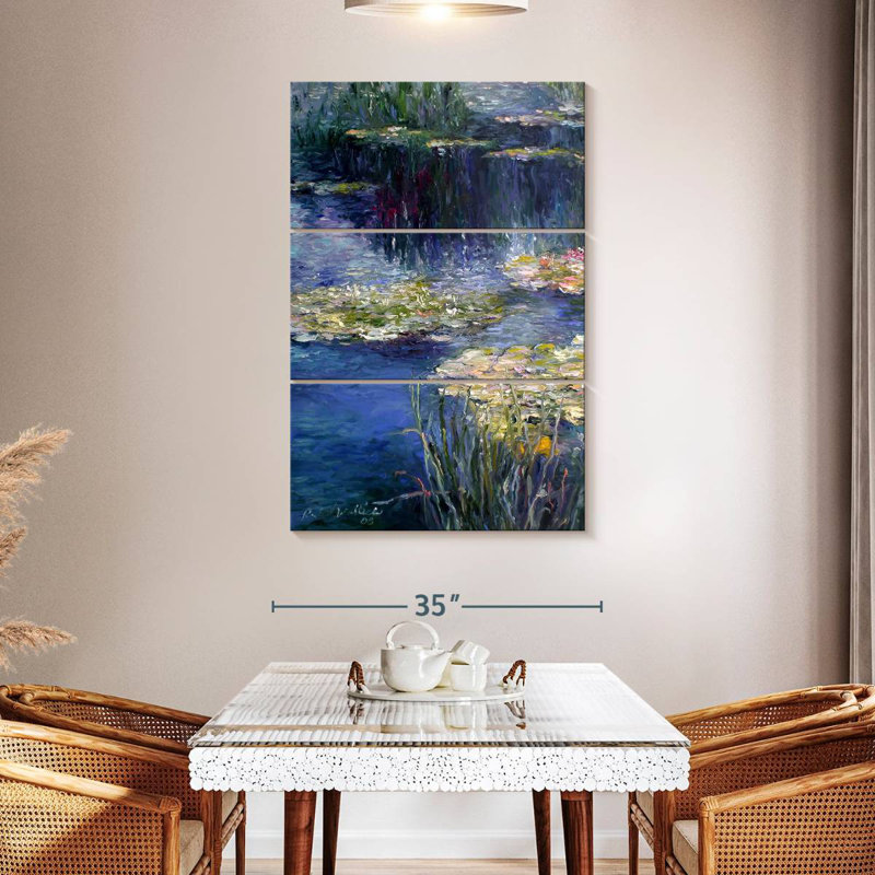 Pond and Lilly, 50" H x 32" W