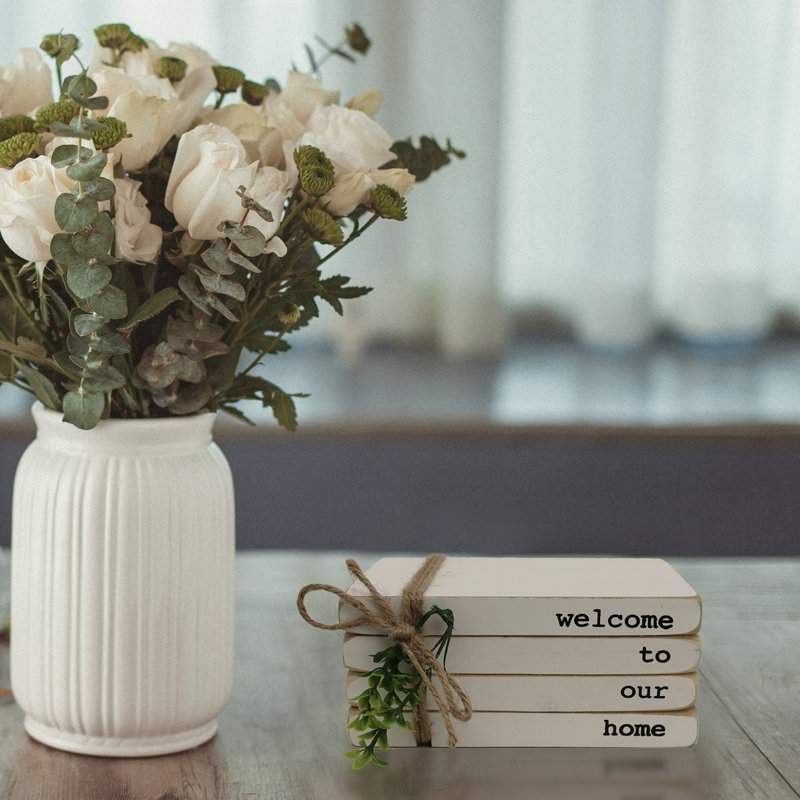 Livres en bois Devises Wampler Welcome to Our Home