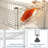 4-Tier Chrome Wire Basket Shelving Unit, Adjustable Steel Storage Rack