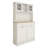 67.7" Tall Kitchen Trash Can Storage Cabinet with 3 Adjustable Shelves