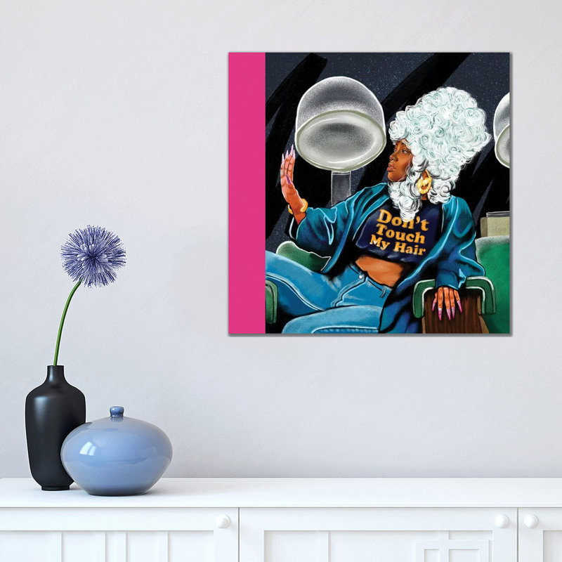 Don't Touch My Hair - Print on Canvas, Wrapped Canvas, 66.04 cm H x 66.04 cm W x 3.175 cm D