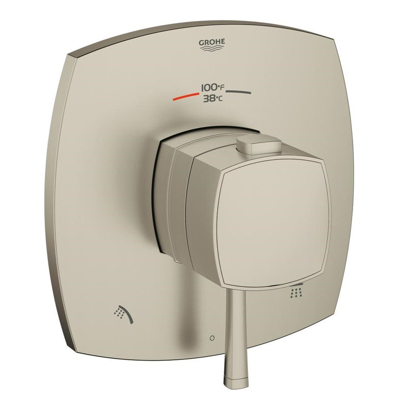 Grandera® Thermostatic Faucet Trim, Brushed Nickel
