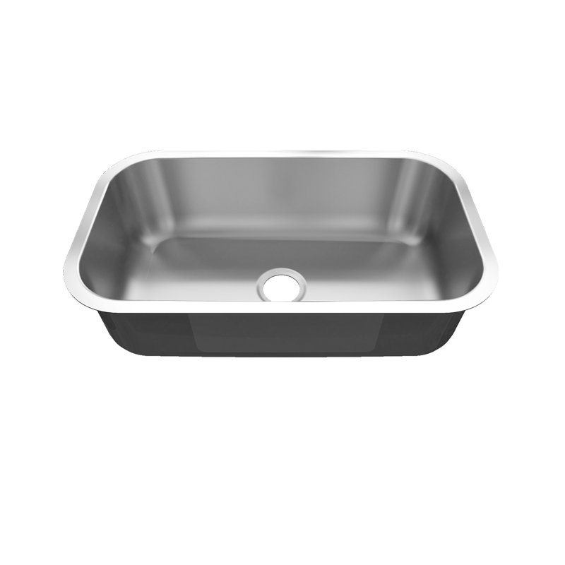 Sinber 33" Satin Stainless Steel Undermount Single Bowl Kitchen Sink