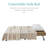 Owlex Modern Convertible Futon Sofa w/ Removable Armrests, 2 Cupholders-1055220600