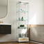 Vitrine moderne en verre avec tiroir-1047098069