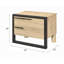 Table de chevet 2 tiroirs Casey-Lee
