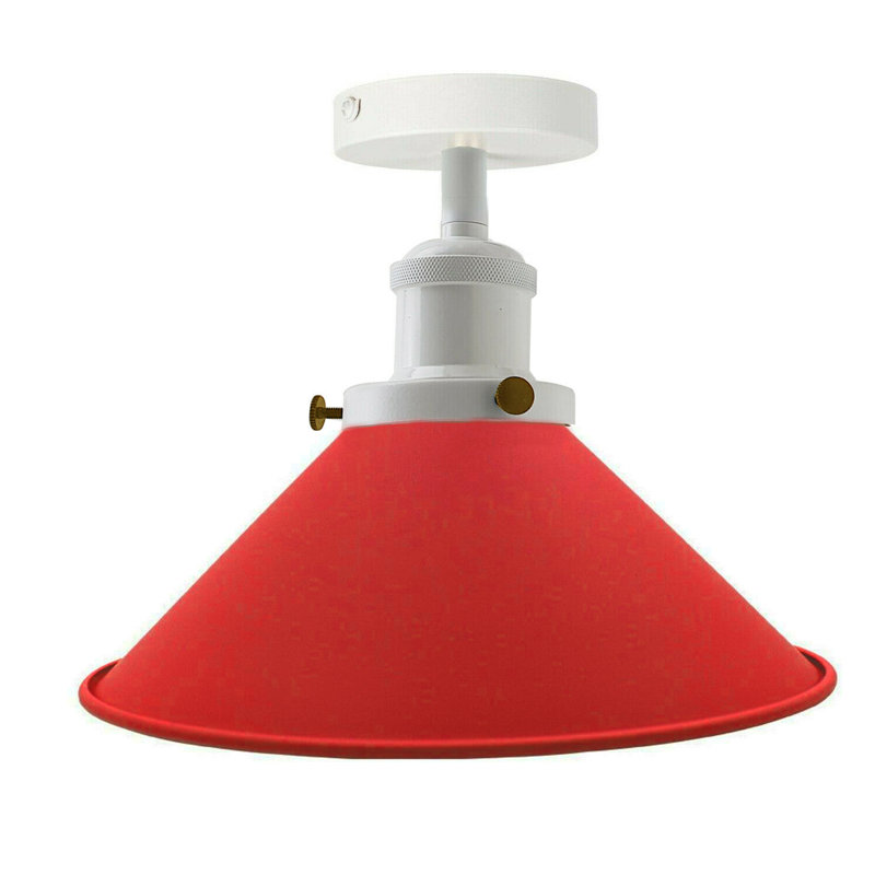 Semi Flush Mount, Red
