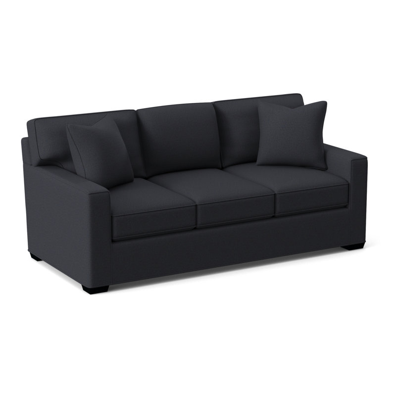 Gramercy Park Sofa, Black Finish, Stone Crypton Performance; 0884-83