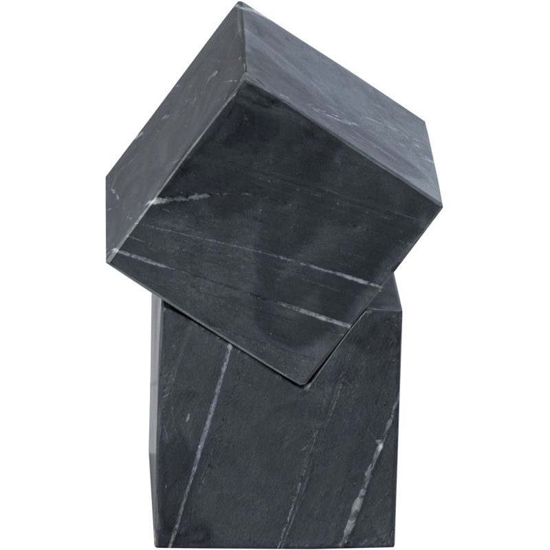 Quadruple marbre Figurines abstraites et sculptures, Noir, noir, noir, noir