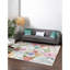 Tapis ivoire à motif floral Daignault-463977083