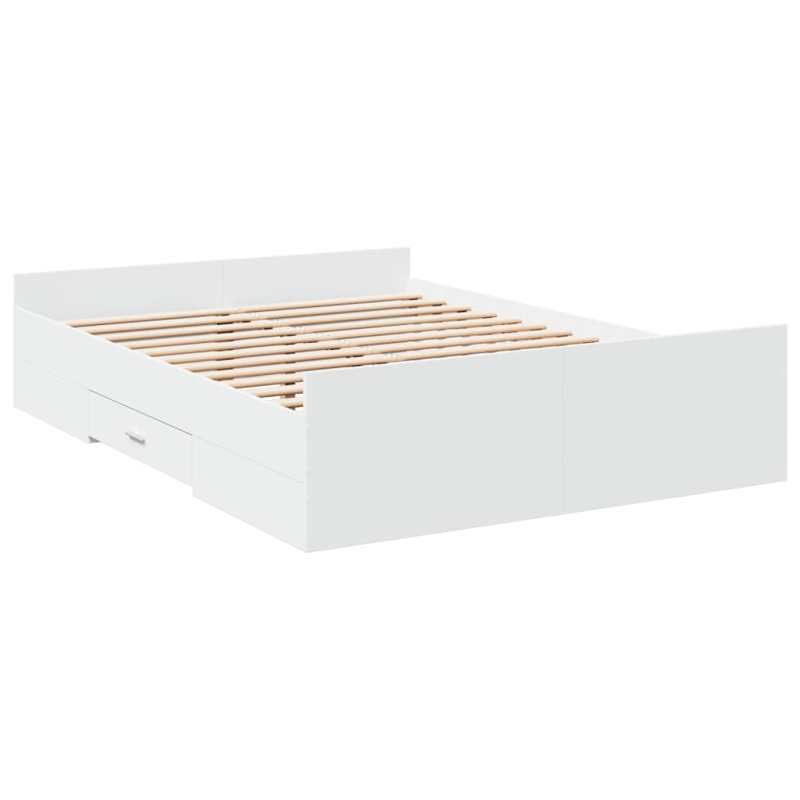 Peltz Bed, White, Small Double (4')