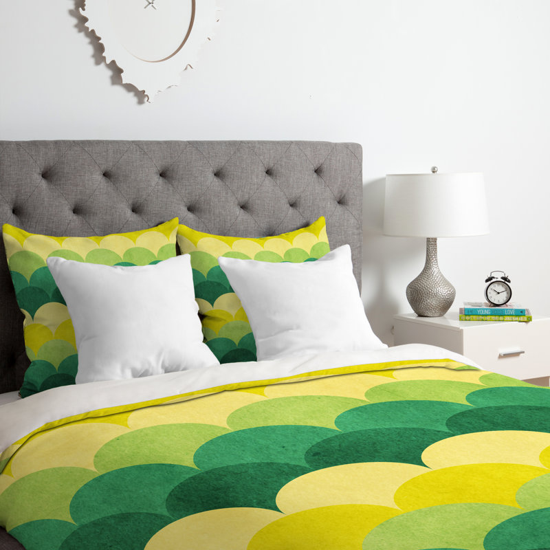 Arcturus Polyester Geometric Shapes Duvet Cover, Queen Duvet Cover + 2 Standard Shams