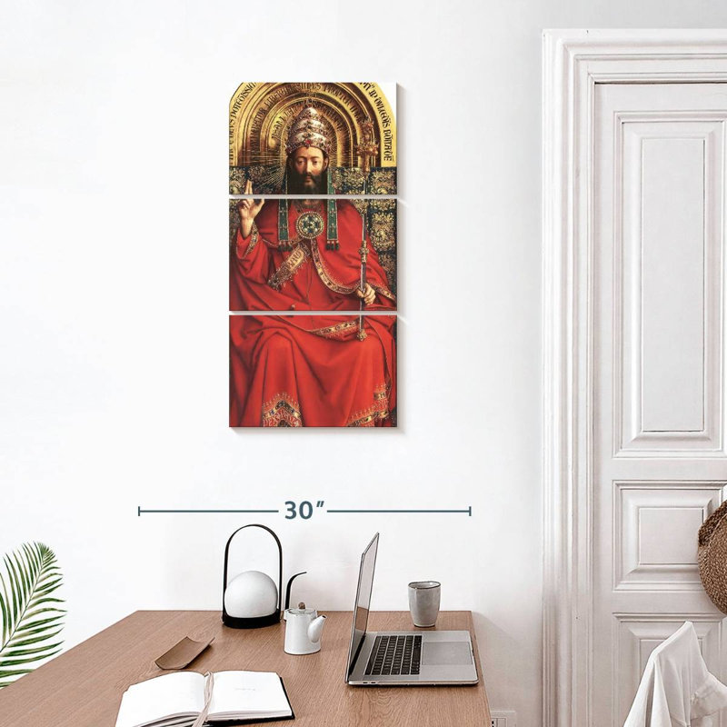 Le retable de Gand - Dieu tout-puissant, H 32 po x l 15 po