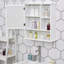 Granier Surface Framed Mirrored Bathroom Cabinets with Mirror and 2 Adjustable Shelves