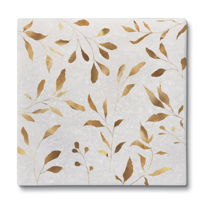 Stoneware Square 4 Piece Coaster Set