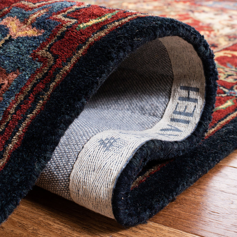 Tapis oriental en laine touffeté à la main Balthrop, Rectangle 8 pi 3 po x 11 pi