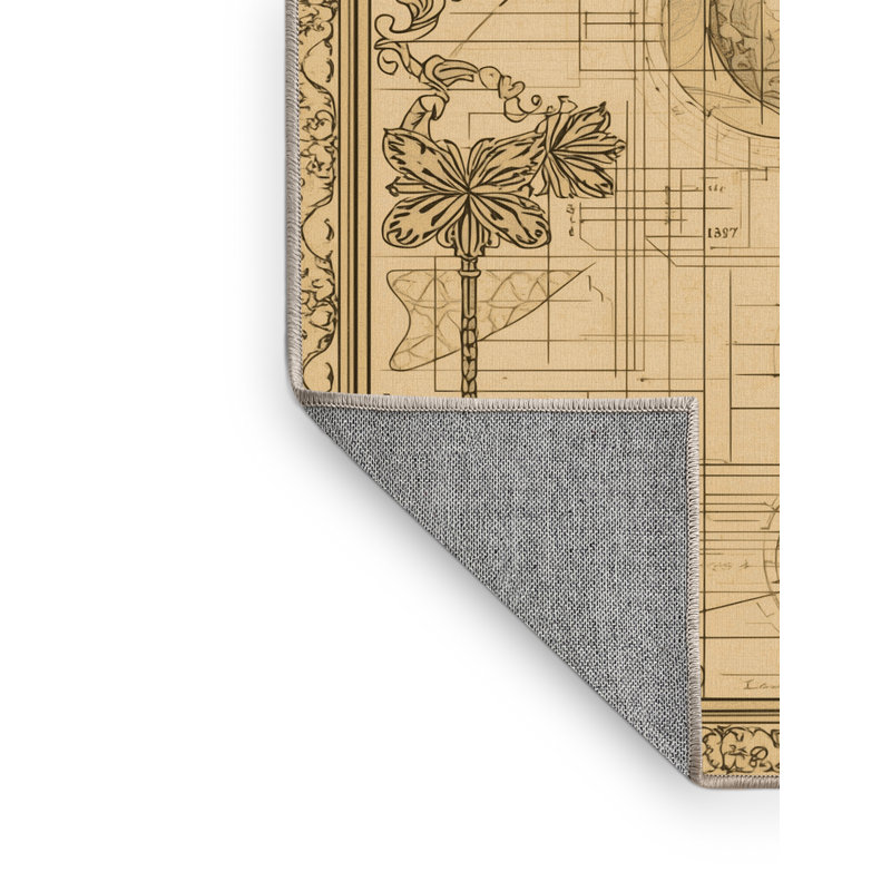 Tapis oriental brun lavable à la machine Parkwoods, 8 x 10