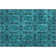 Premium Machine Washable Cerrito AMF564 Teal Rug
