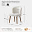 Davia 56cm W Mid-Century Modern Upholstered Dining Chair With Solid Wood Leg-128549926-131180649