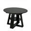 Table de salle à manger ronde extensible de 43,3 po à 59 po pour 4 à 8 personnes, table de salle à manger ovale de cuisine moderne avec feuilles amovibles peu encombrante, base en bois avec tablette de rangement pour le salon de la cuisine (noir)