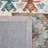 Moroccan Handmade Tufted Wool/Cotton Area Rug in Ivory/Blue-607524701