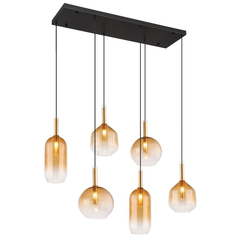 Aymie 6 - Light Matte Black Pendant