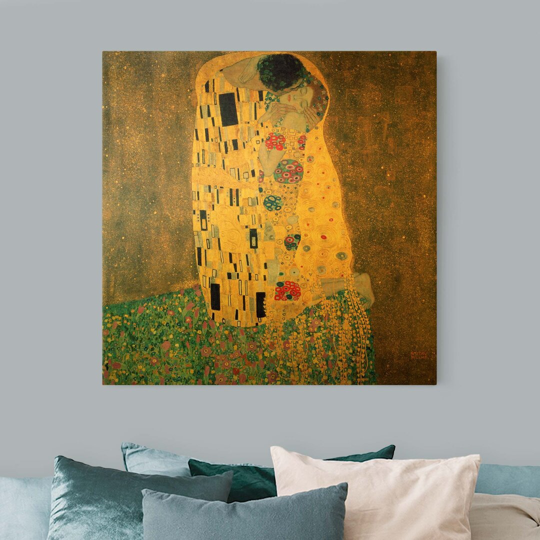 Leinwandbild Der Kuß von Gustav Klimt