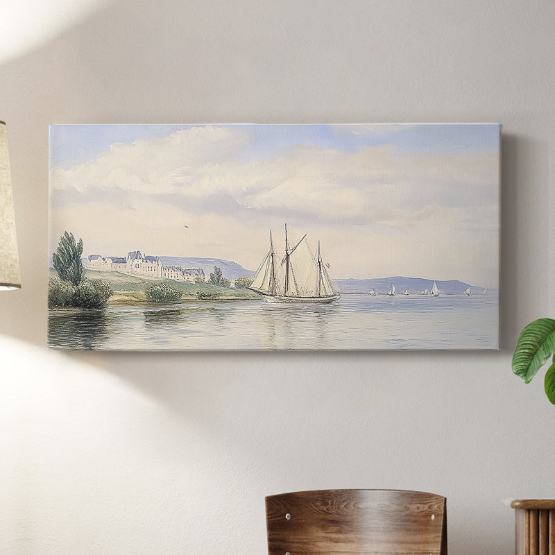 Série nautique-CLxxxi - Toile tendue avec châssis - Prêt à accrocher, H 20 po x l 40 po