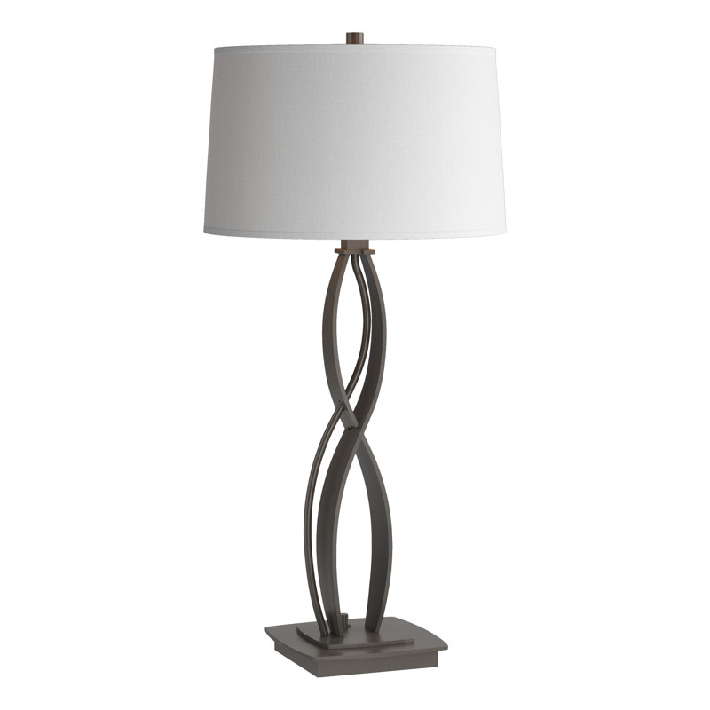 Almost Infinity 27" Table Lamp, Dark Smoke, Natural Anna