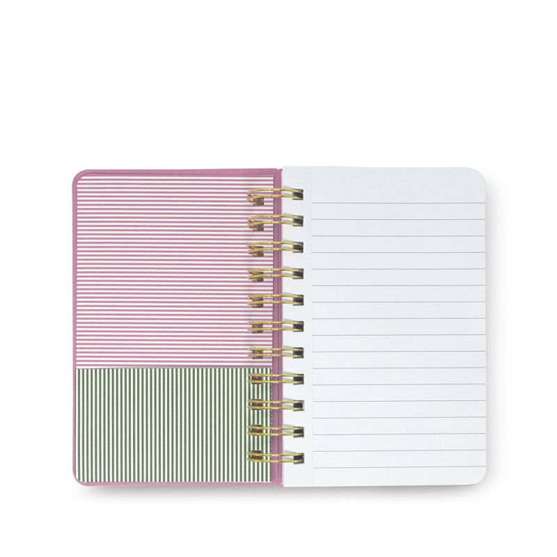 Pocket Spiral Notebook, Petite Stripe