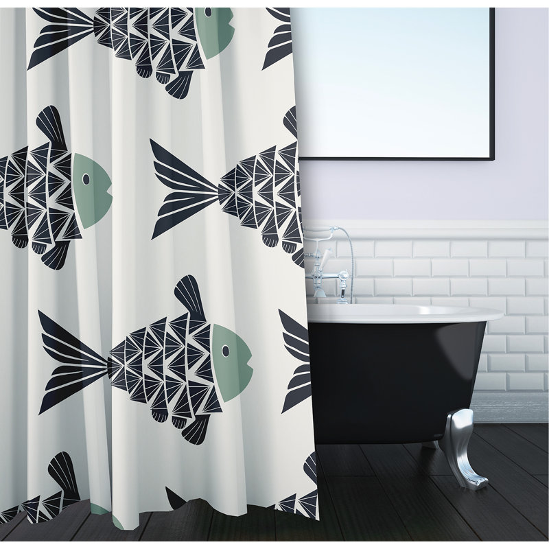 Rideau de douche simple, Sauge