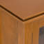 Armoire de rangement transitionnelle en bois massif l 30 po avec portes réglables Artisan-424591602