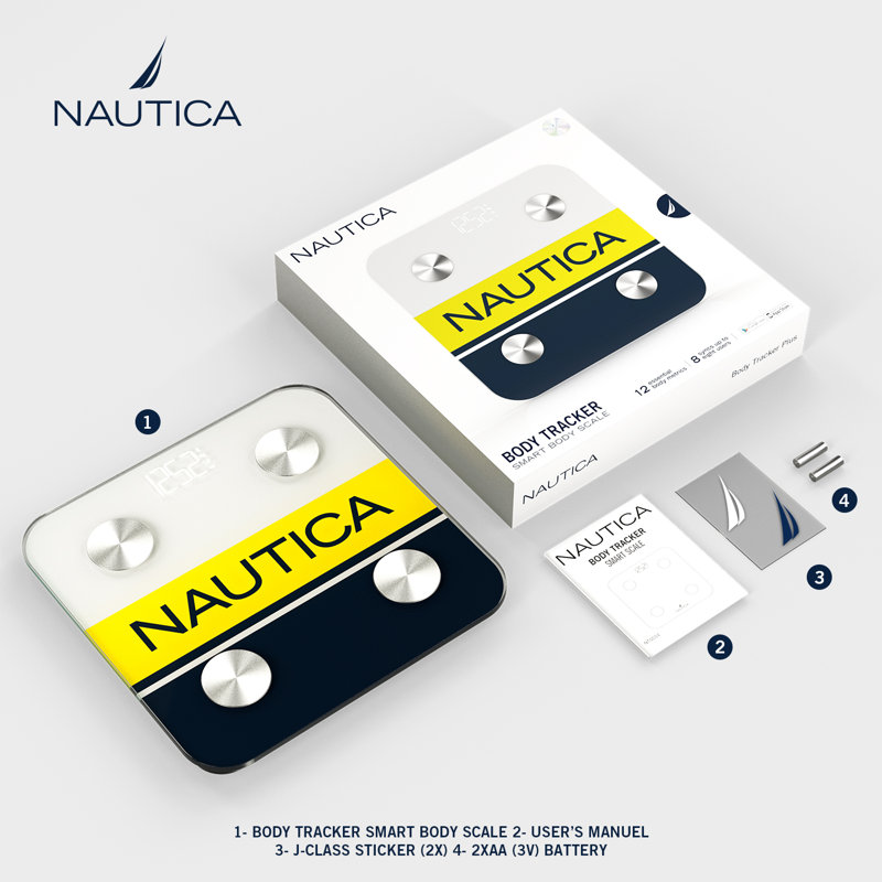 Nautica Smart Digital Glass Body Analysis Scale