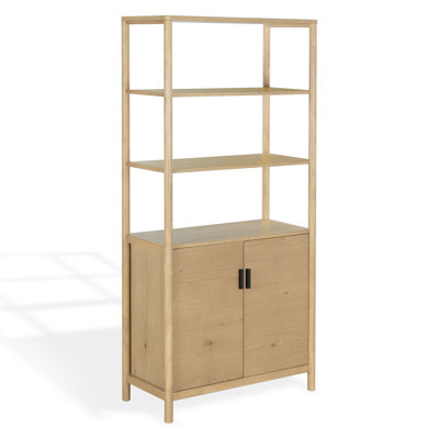 Kaplan 5 Shelf Wood Bookcase