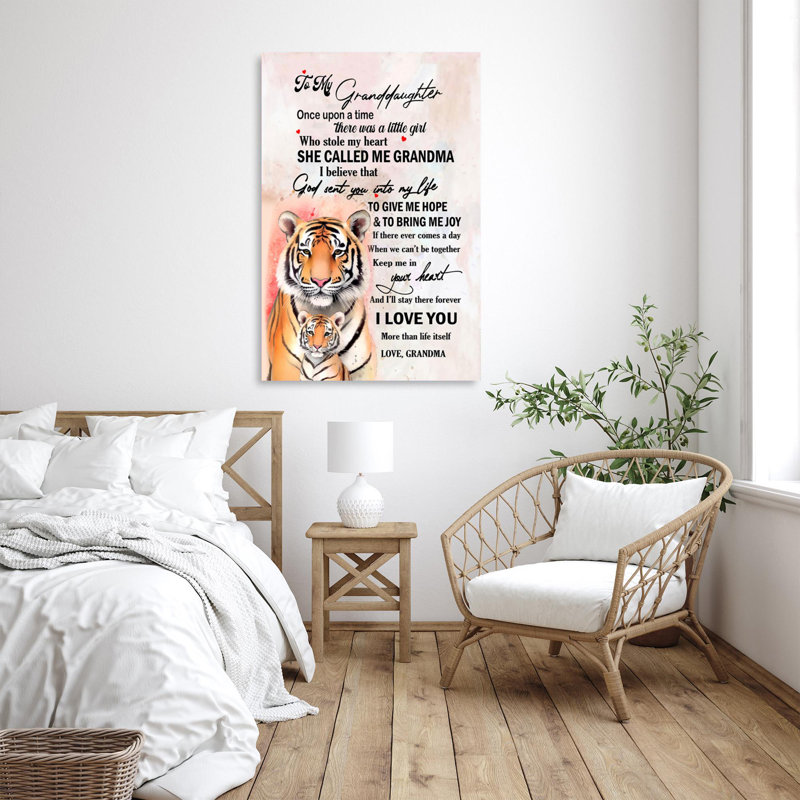 «Kylisha To My Granddaughter», impression sur toile, H 36 po x l 24 po x P 1,25 po