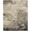 Tebikerei Abstract Area Rug in Ivory/Black-253782359