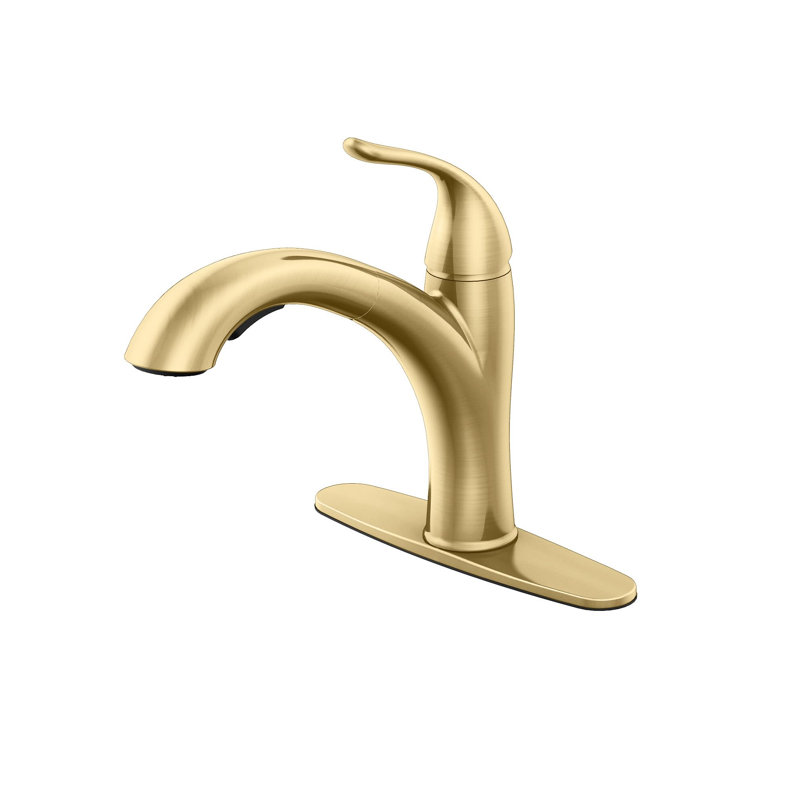 Vetta Pull Out Kitchen Faucet with Dual Function Sprayer, 120° Swivel Modern Chrome Design, Ceramic Cartridge & Easy Installation for Sink, RV, Bar