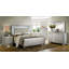 Commode contemporaine 1 pièce avec texture crocodile, poignées écrasées en diamant, tiroirs à queue d'aronde anglaise pour le rangement fonctionnel de la chambre à coucher