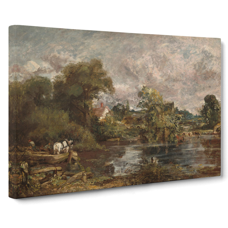 The White Horse by John Constable - Wrapped Canvas Painting, 35cm H x 50cm W x 3cm D