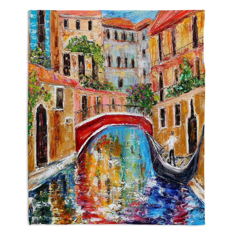 Couverture sherpa douce venice magic ii, l 51 po x L 60 po
