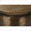 Table basse en cuivre et métal avec base en forme de cloche, texture martelée - peu encombrante pour le salon Chambre à coucher, sans assemblage