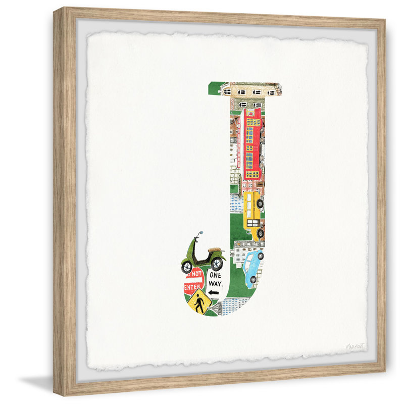 «Harriet J for Jump», reproduction encadrée, H 18 po x l 18 po x 1,5 po