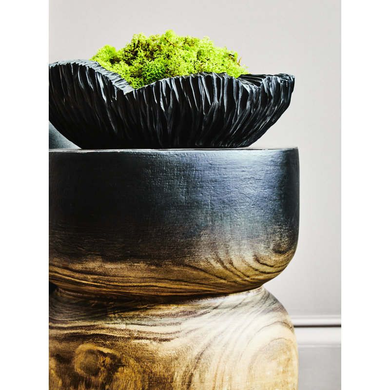 Broc Decorative Bowl, 6cm H x 28cm W x 26cm D, Black