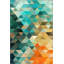 Creative Modern Decorative Carpet With Triangle Crystal Geometric Pattern-1353523425